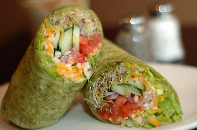 vegetarian wrap